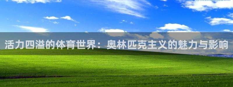 ug环球官网：活力四溢的体育世界：奥林匹克主义的魅力与影响
